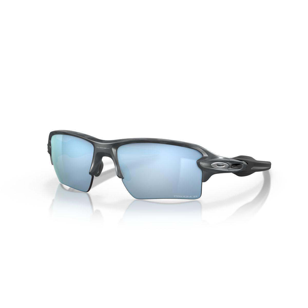 Oakley Flak 2.0 XL Sunglasses - Matte Black Camo Frame with Prizm Deep Water Polarized Lenses (0OO9188 9188G3) - Perfect for Fishing, Boating & Outdoor Sports