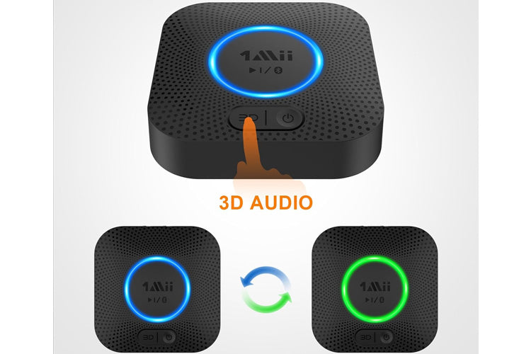 1Mii B06 Plus Bluetooth Receiver - HiFi Wireless Audio Adapter with aptX HD for Home Stereo, Car Audio & Wireless Headphones | Premium Sound Quality for Music Streaming & Hands-Free Calling