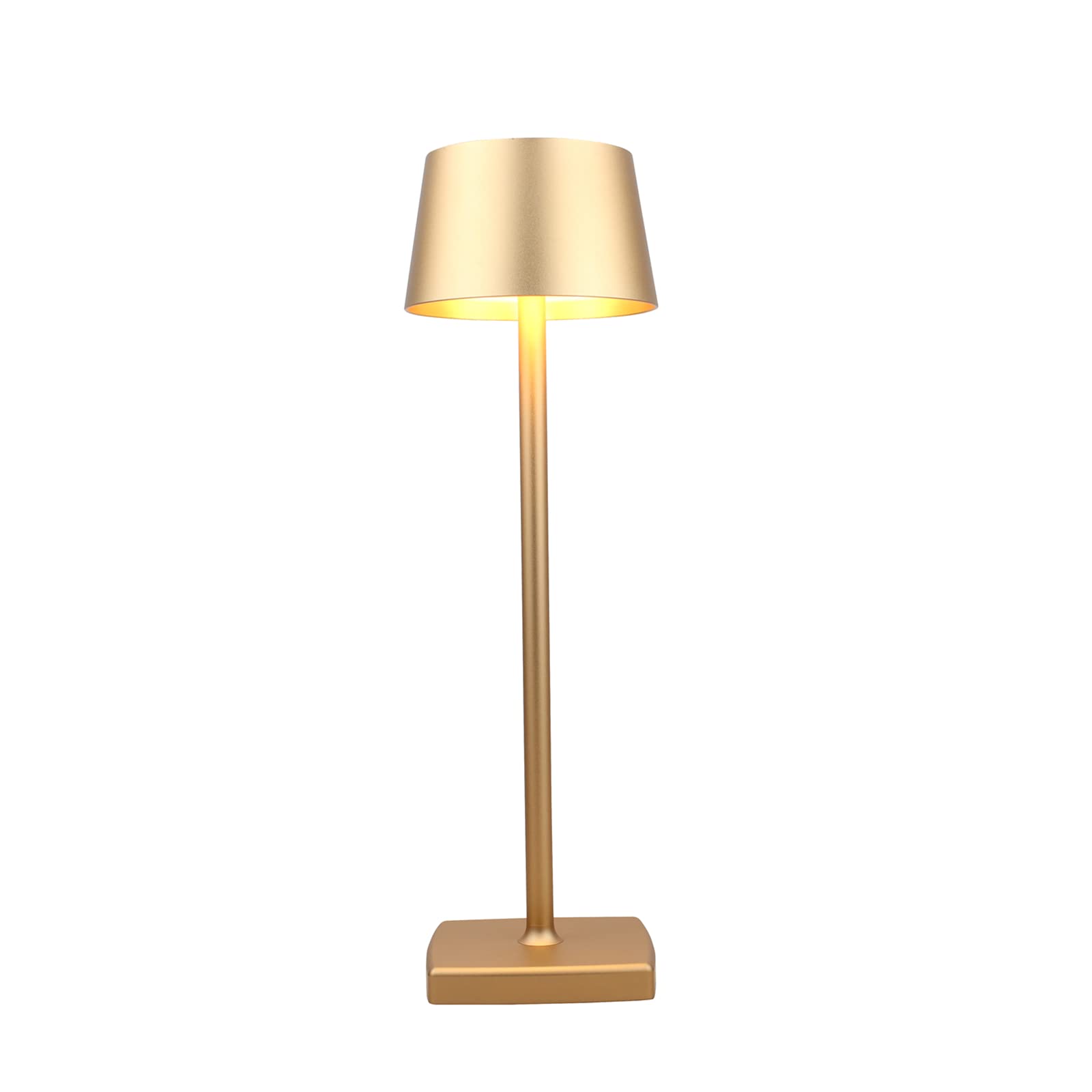 Rechargeable LED Cordless Table Lamp - Dimmable Aluminum Light for Indoor & Outdoor Use - Perfect for Bedroom, Living Room, Patio and Camping