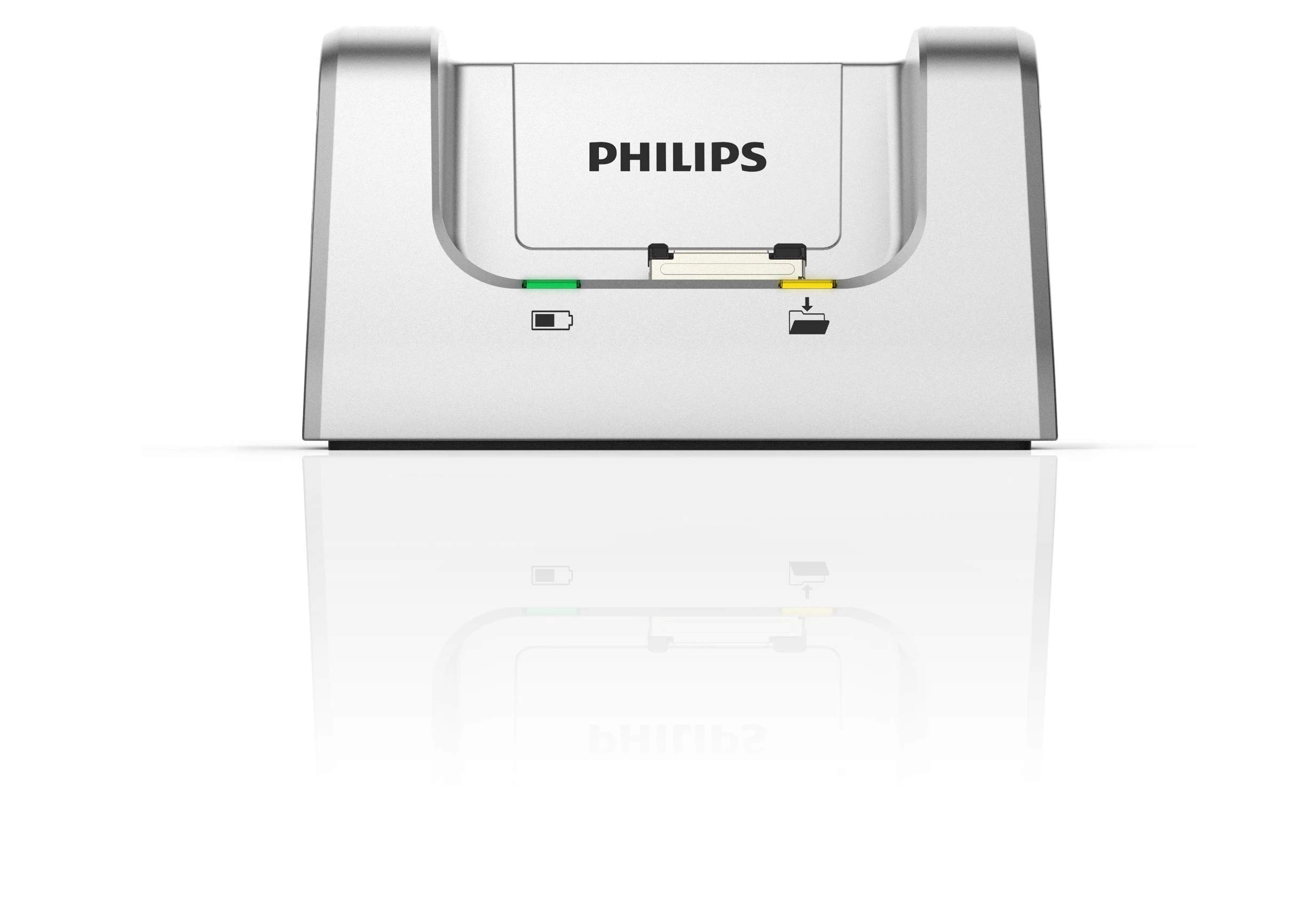 Philips ACC8120 Pocket Memo USB Docking Station - Digital Voice Recorder Charging Dock for Dictation Devices | Home Office & Professional Transcription Setup