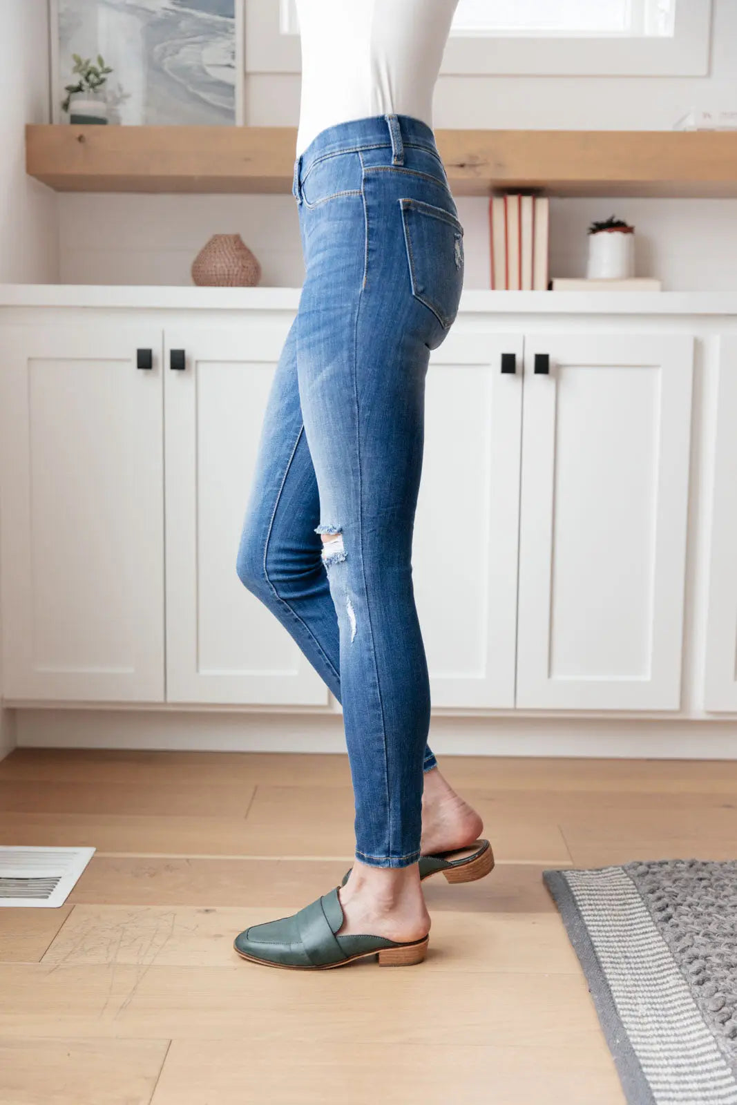 Get Together Mid Rise Skinny Jegging - Stretchy Comfortable Women's Jeans for Everyday Wear | Perfect for Work, Casual Outings & Travel