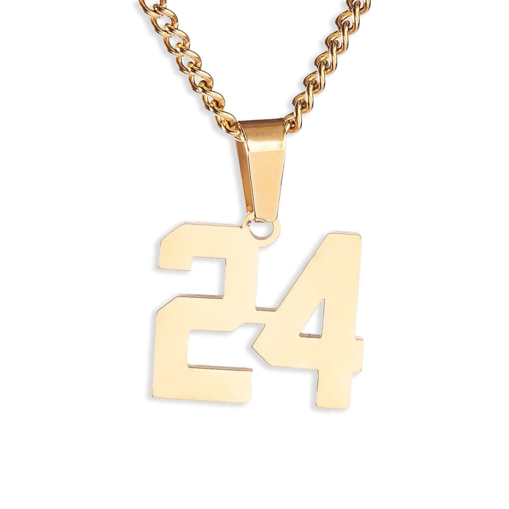 Custom Jersey Number Necklace 00-99 - Personalized Baseball, Football & Softball Jewelry - Perfect Senior Gift for Sports Lovers & Team Spirit