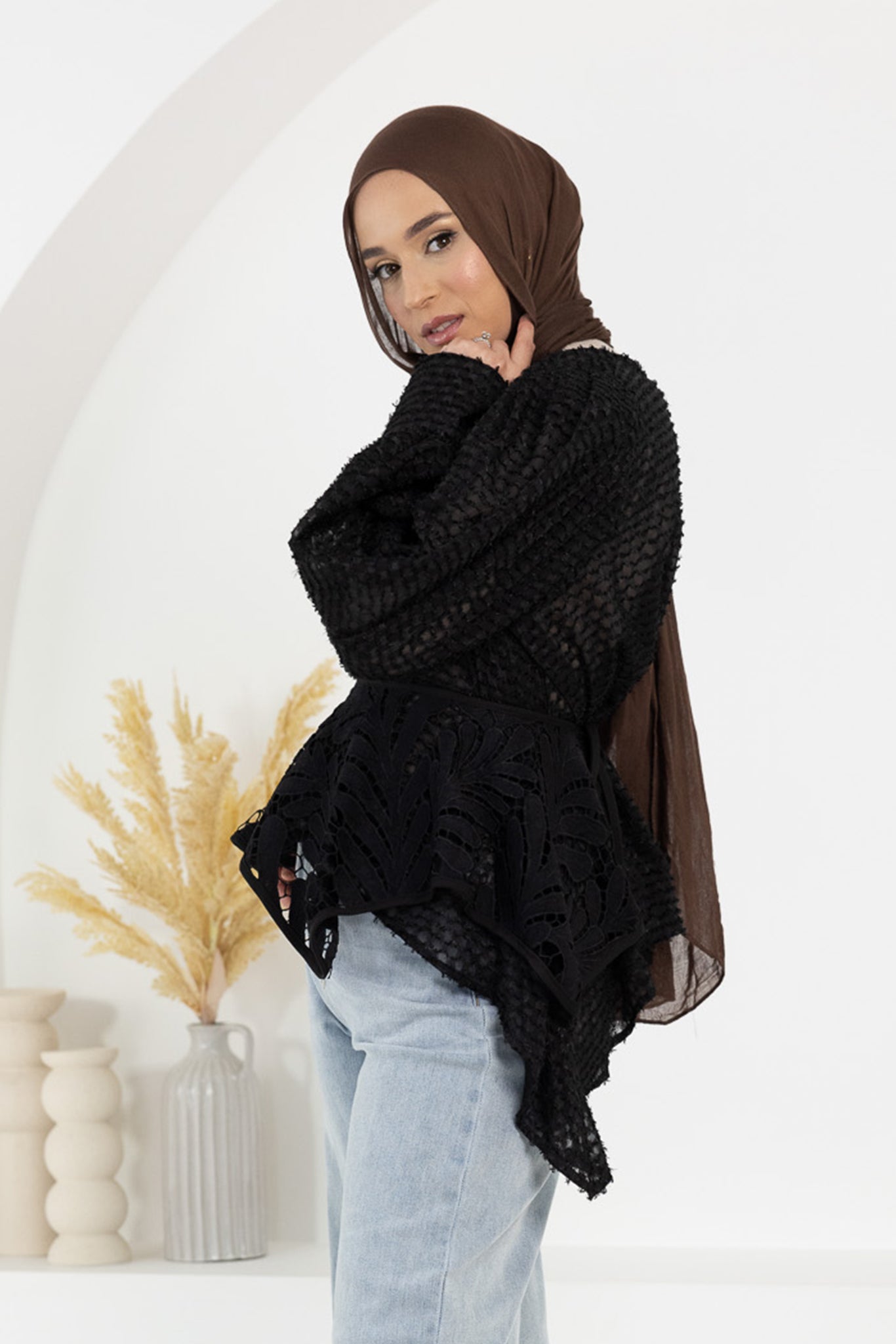 The Crescent Estelle Detailed Top - Elegant Women's Blouse for Casual & Office Wear | Perfect for Work, Dates & Special Occasions