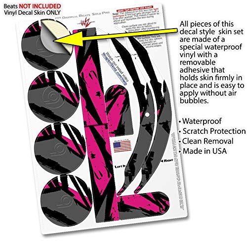 Beats Solo Pro Headphones Skin Decal Wrap - Baja 0040 Fuchsia Hot Pink Vinyl Sticker (Headphones Not Included) | Perfect for Customization, Protection & Style Enhancement