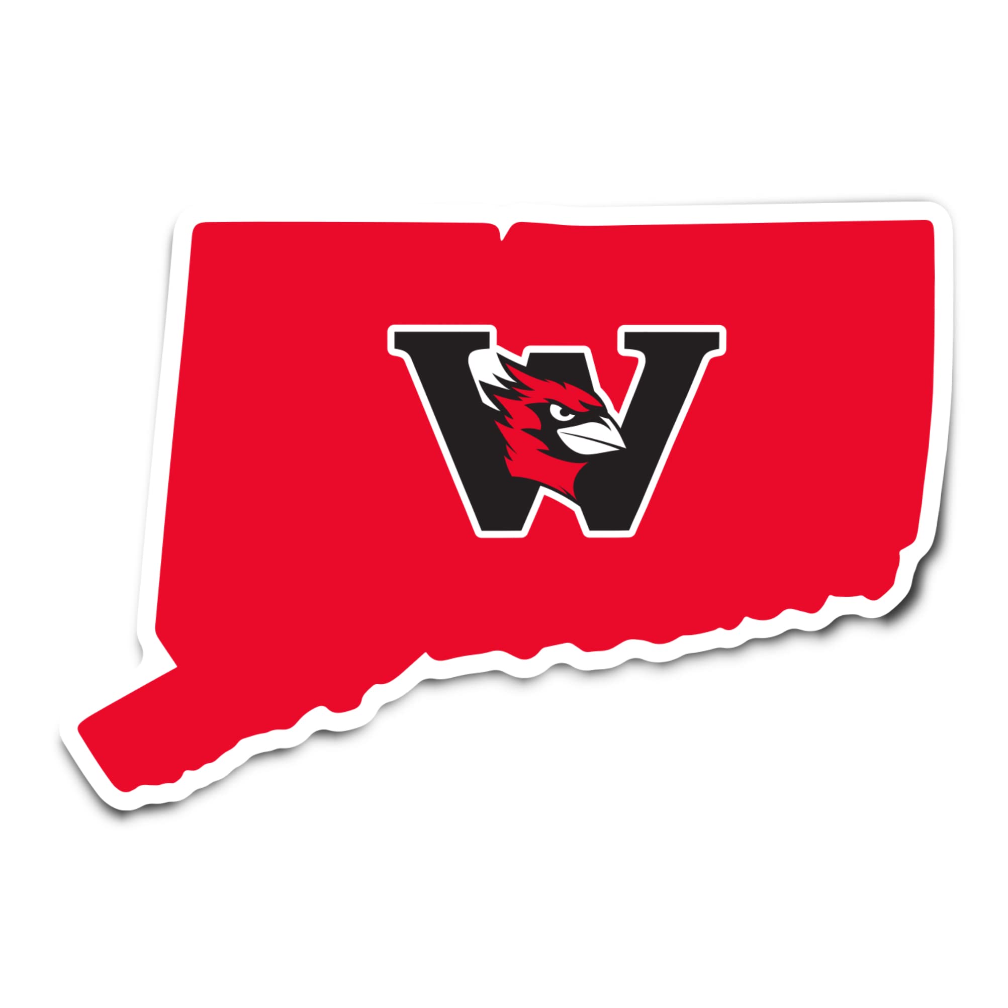 Desert Cactus Wesleyan University Cardinals Vinyl Decal Sticker - Waterproof Laptop, Water Bottle, Car & Scrapbook Decor - Perfect for College Dorm, School Spirit & State Pride
