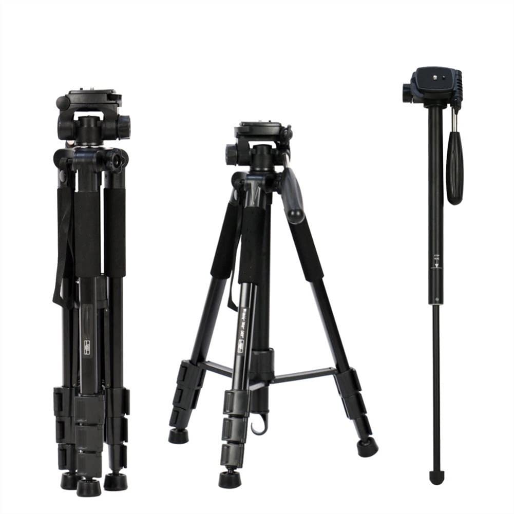 RajoNN Q222 Portable Camera Tripod - Professional Lightweight Travel Tripod Stand for DSLR, Smartphone & Projector | Perfect for Vlogging, Photography & Outdoor Shooting