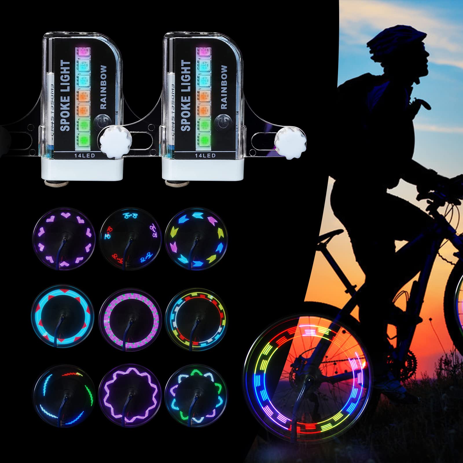 Best Bike Wheel LED Lights for Night Riding - Waterproof & Bright Spoke Lights for Safety - Perfect for Cycling, Commuting, and Outdoor Adventures