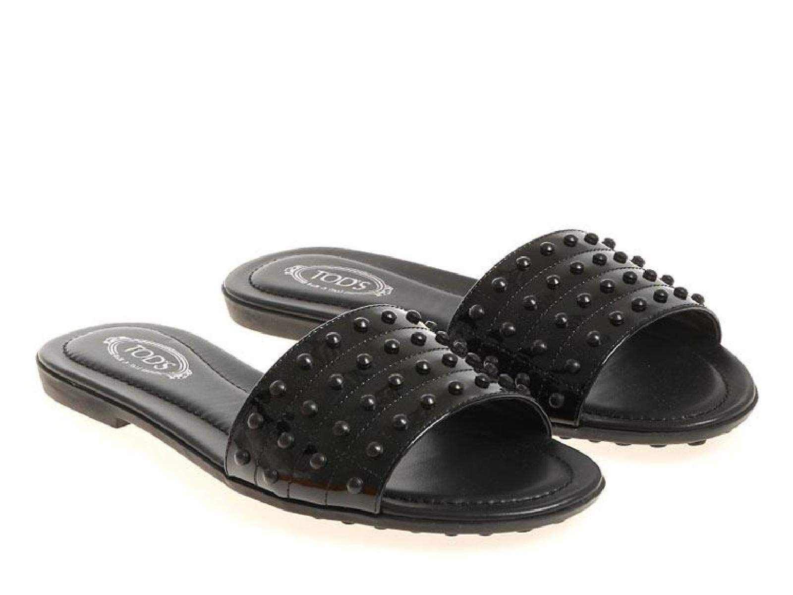 Tod's Women's Patent Leather Slippers - Comfortable & Stylish Loafers for Casual Wear, Office & Travel