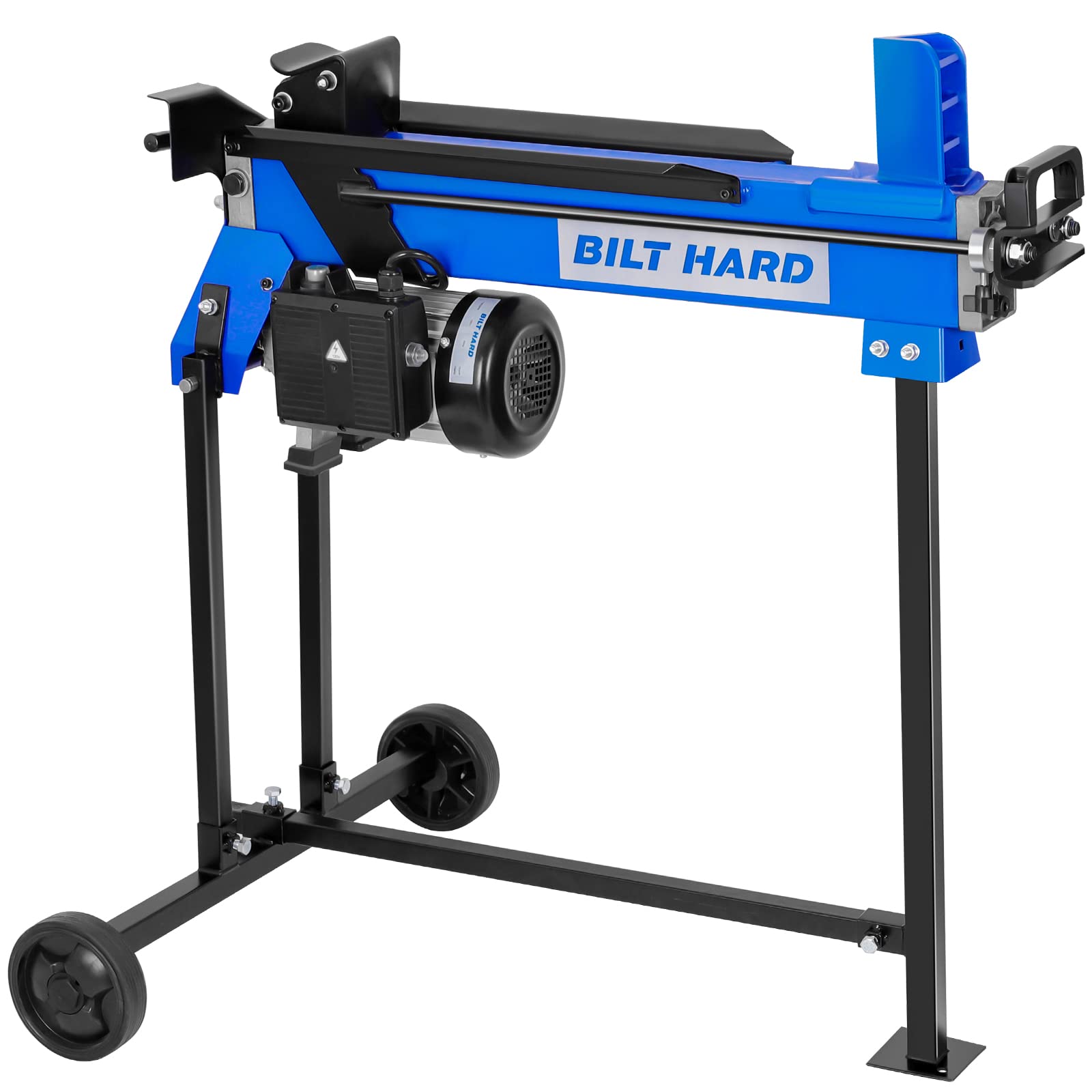 BILT HARD 6.5 Ton Electric Log Splitter with Stand - 15 Amp Hydraulic Wood Splitter for Firewood - Heavy Duty Horizontal Firewood Splitting Machine for Home Heating, Camping & Outdoor Fireplaces