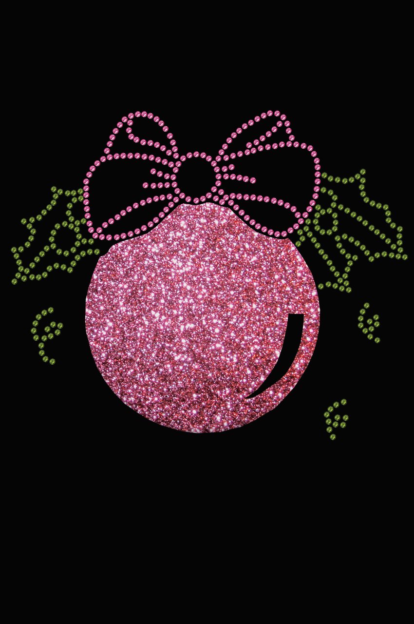 Sparkle Pink Glitter Christmas Tank Top for Women - Rhinestone Embellished, Tight Fitting (Runs Small) - Perfect for Holiday Parties & Festive Gatherings