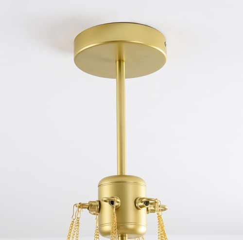 Modern White Frosted Glass LED Pendant Light - 19 Balloon Design Chandelier for Living Room & Dining Room - Gold Finish 110V-120V - Perfect for Home, Restaurant and Office Lighting Decor