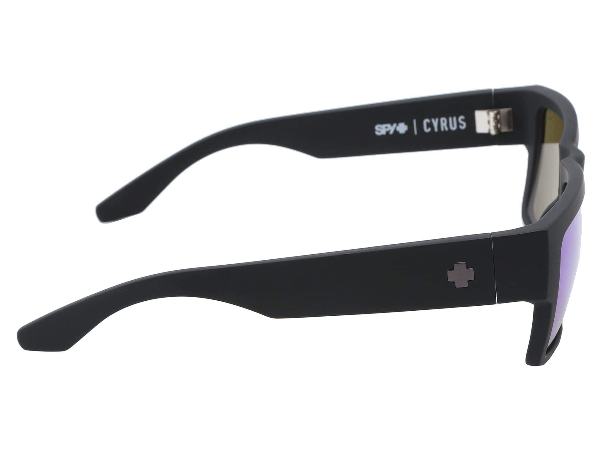 Spyra Matte Black & Bronze Polarized Sunglasses with Green Lenses - UV Protection for Outdoor Sports & Driving