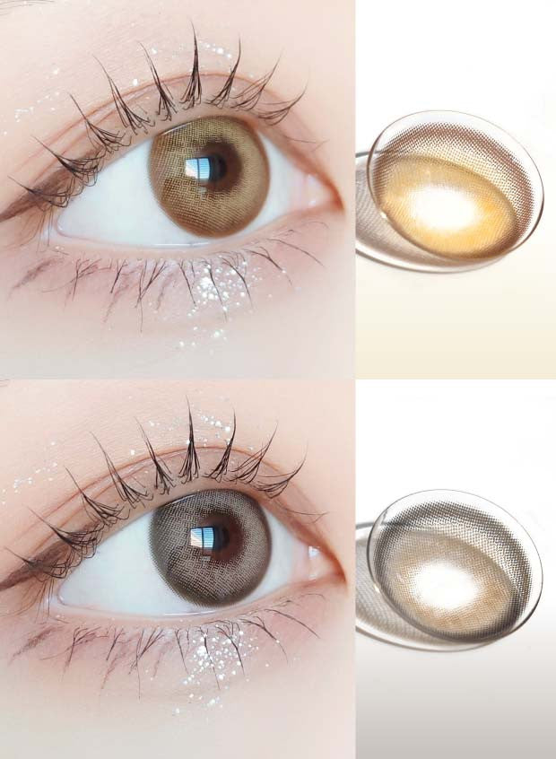Photogenic Cream Beige 1-Day Disposable Contact Lenses (10 Pack) - Natural Eye Enlargement & Color Enhancement for Daily Wear, Parties, and Special Events