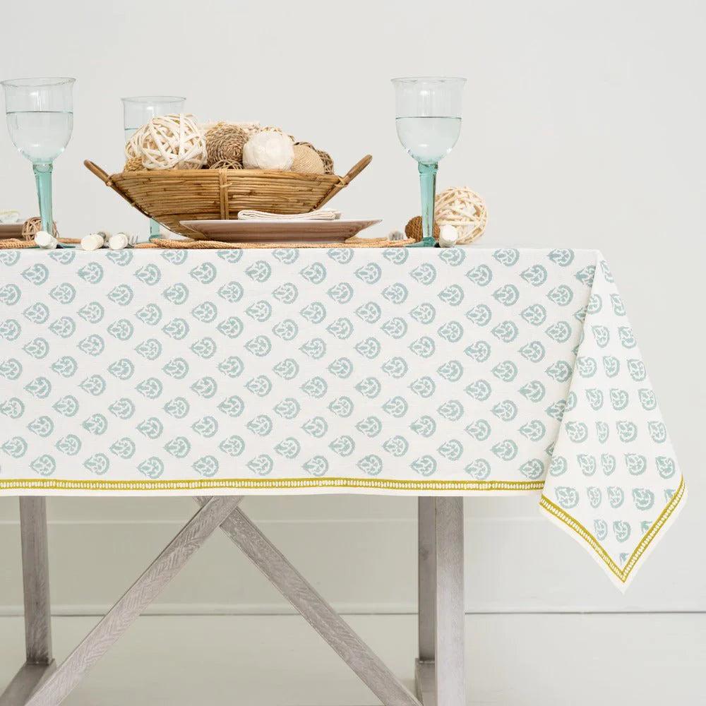 India Hicks Carnation Seafoam Collection - Luxury Home Decor & Coastal Living Accessories for Beach Houses, Bathrooms & Bedrooms