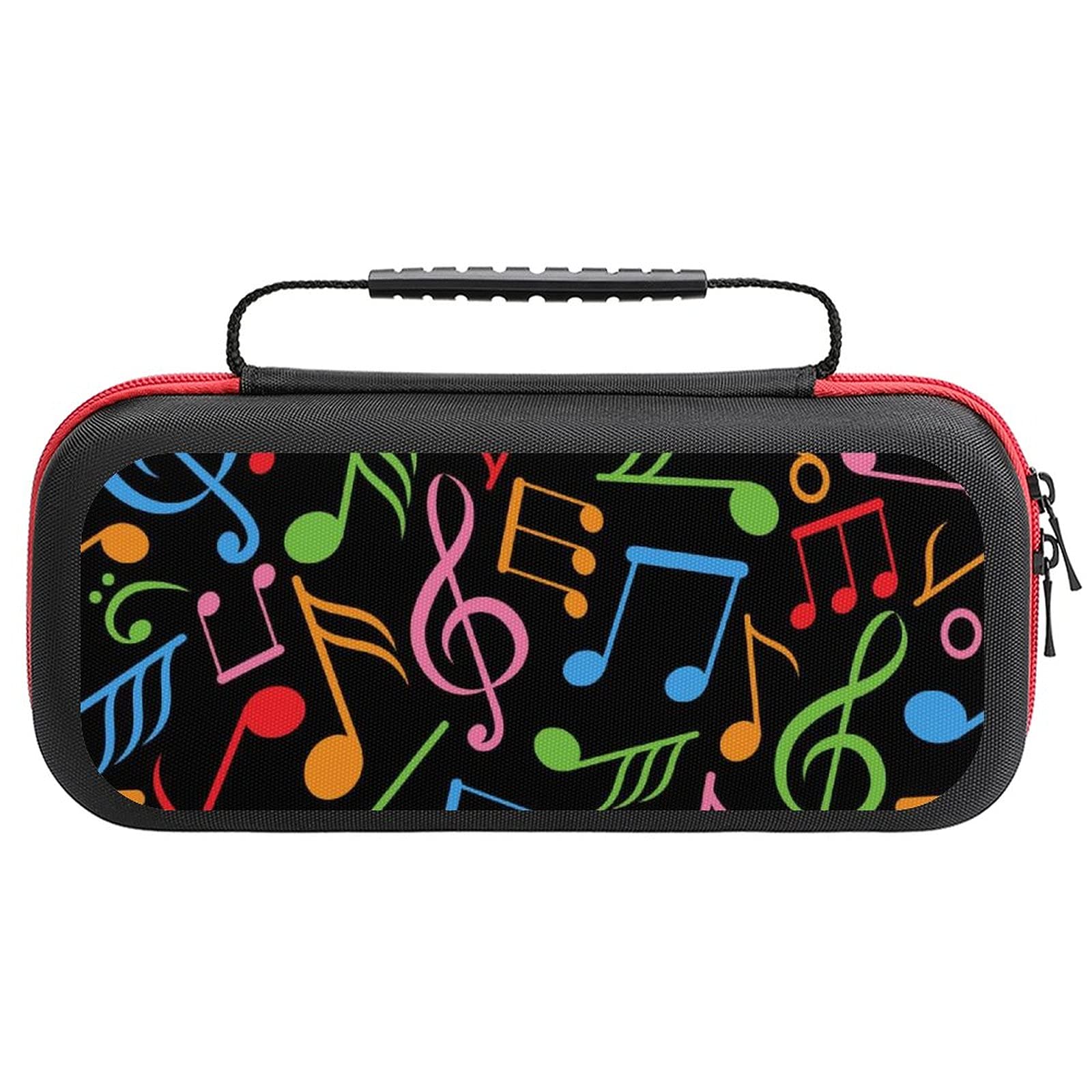 Nintendo Switch Lite Carrying Case with Music Notes Print - Travel Storage Bag for Switch Lite & Accessories | Perfect for Gaming On-The-Go & Travel Protection