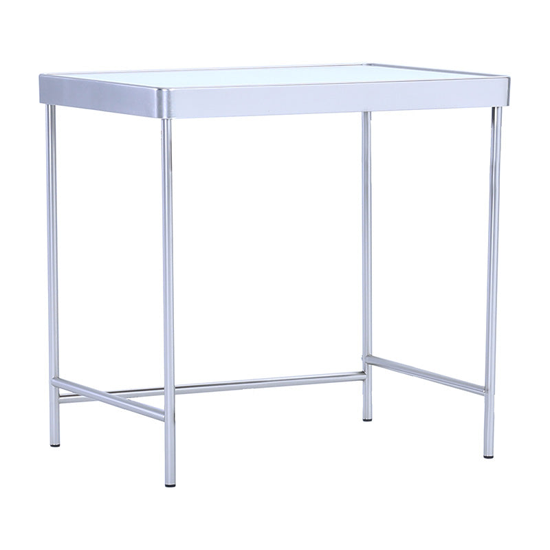 CAMEO Nest of 2 Tables with Mirror - Modern Side Tables for Living Room, Bedroom & Office - Space Saving Accent Tables with Stylish Mirror Design