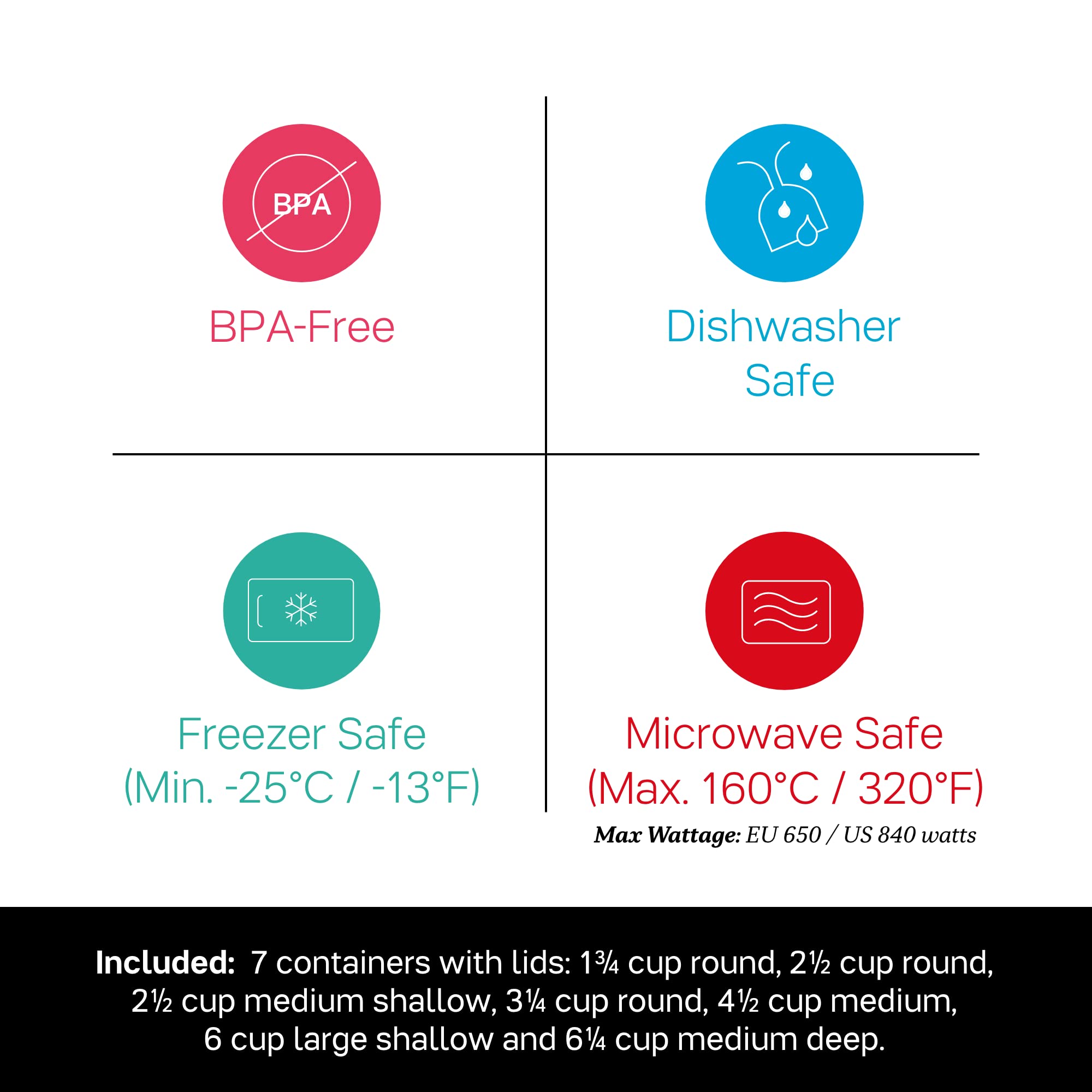 Tupperware Vent ‘N Serve 7-Piece Food Storage Container Set - BPA Free, Microwave, Dishwasher & Freezer Safe - Meal Prep, Freezing & Reheating - Perfect for Leftovers, Meal Planning & On-the-Go Lunches