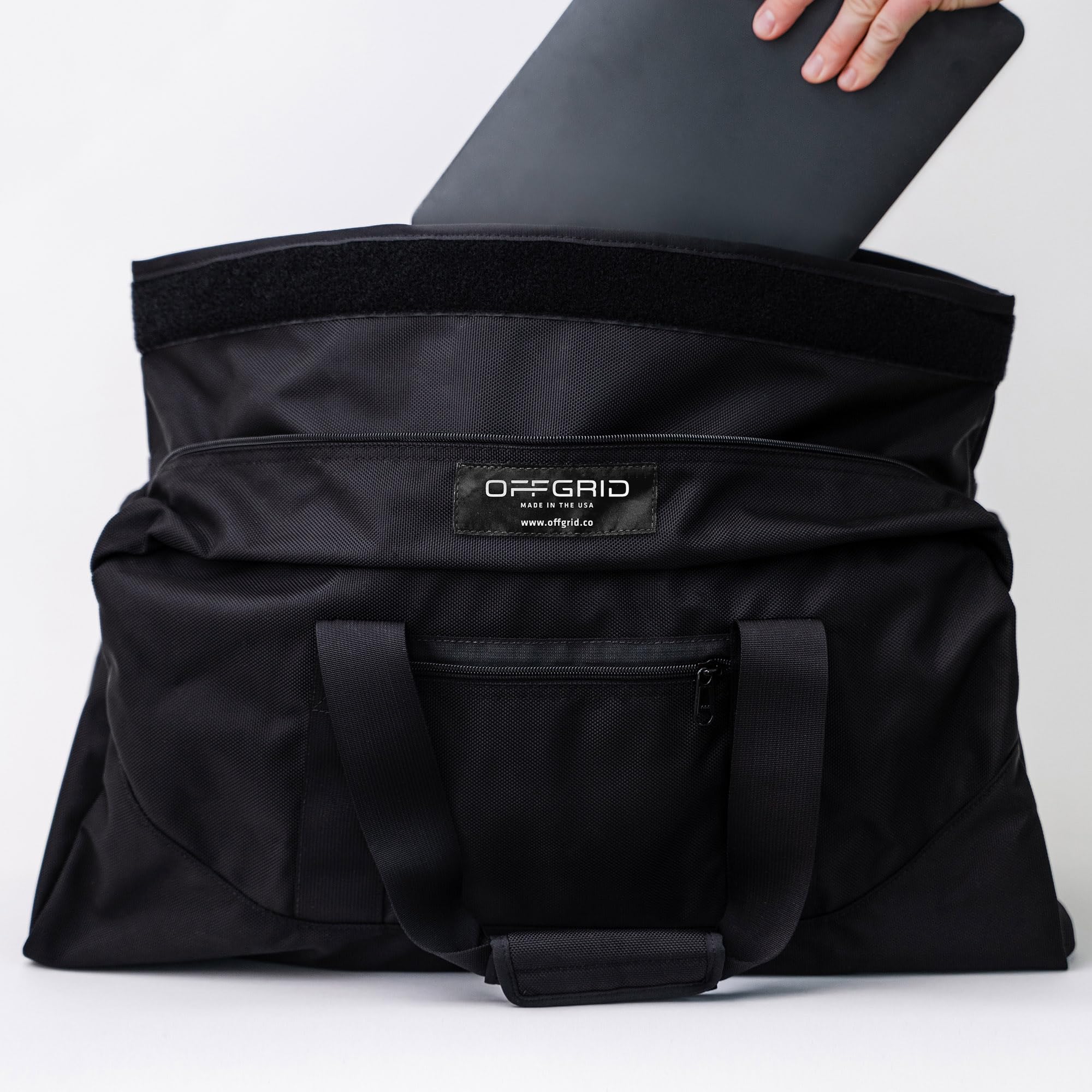 OffGrid Faraday Duffel Bag - Large Signal Blocking Anti-Tracking Anti-Spying Bag for Laptops, Tablets, Phones & Electronics | EMF Protection for Travel, Privacy & Security