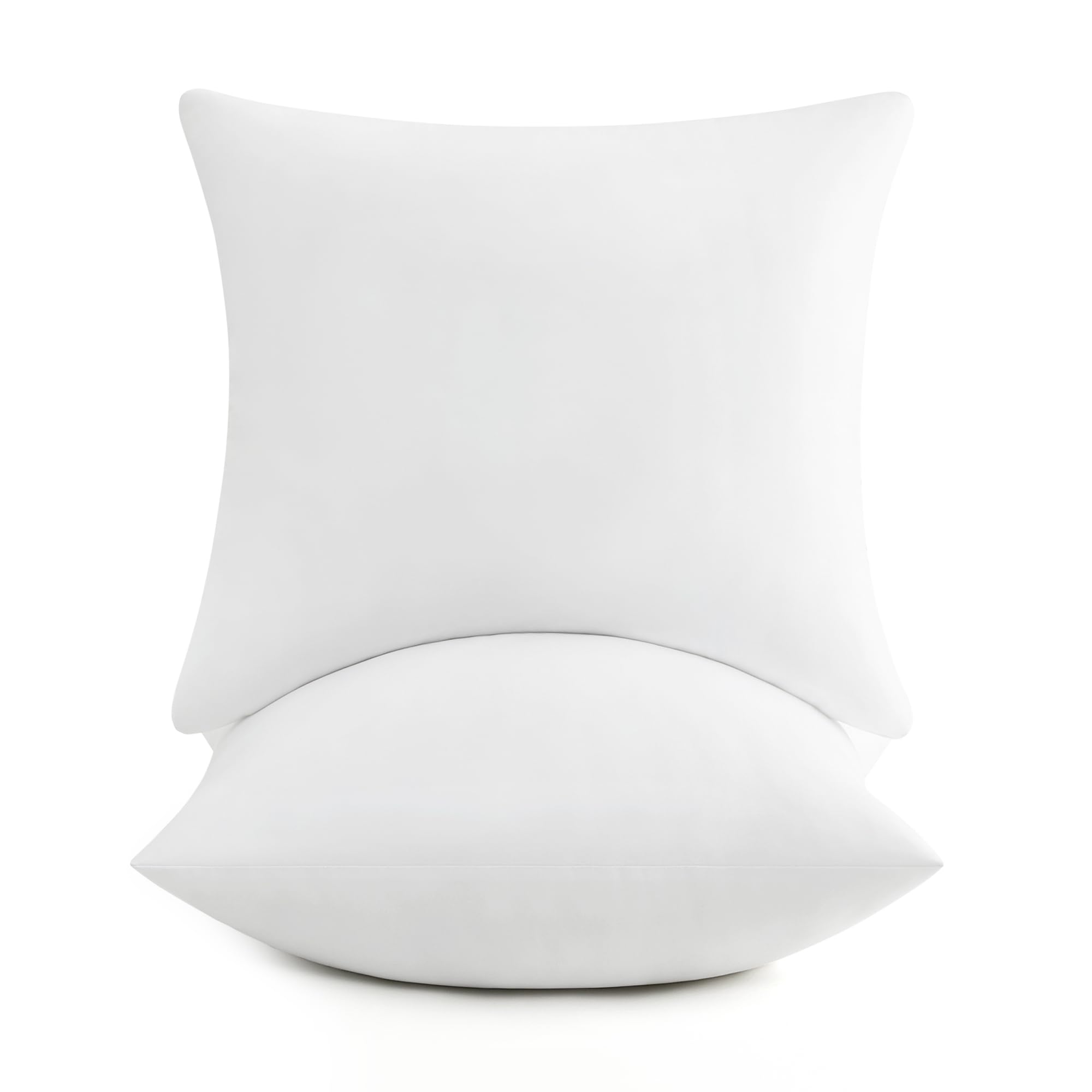 Puredown® 16x16 Fluffy Soft Throw Pillow Inserts - 2 Pack Square Decorative Pillow Forms for Sham Stuffer | Perfect for Couch, Sofa, Bed & Home Decor | Cozy Living Room & Bedroom Accent Pillows