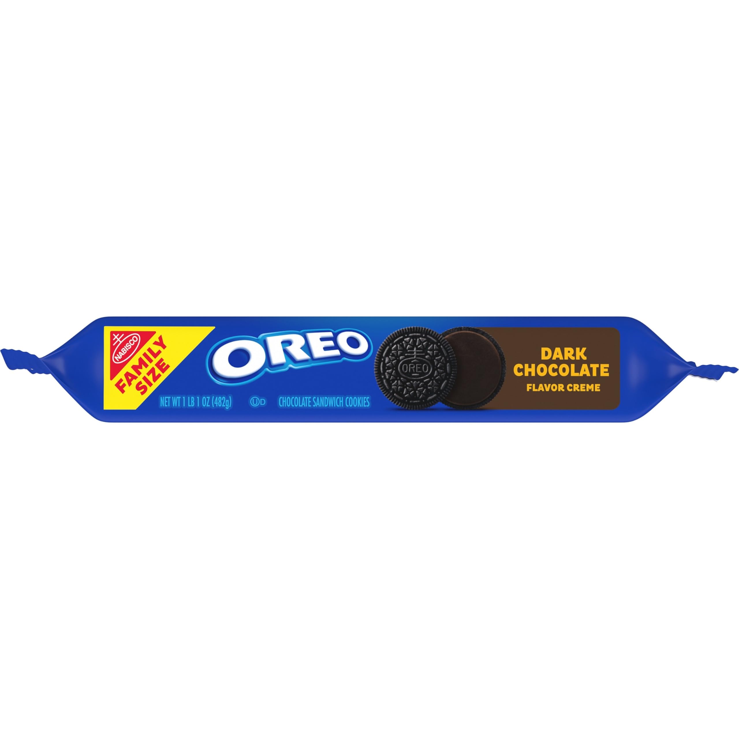 OREO Dark Chocolate Creme Sandwich Cookies - Family Size Pack (12-17 oz) | Rich Chocolate Snack for Parties, School Lunches & Office Treats