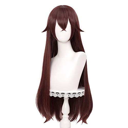 Alacos Heat Resistant Anime Cosplay Wig - Multiple Role Halloween Party Wig with Free Cap (Amber Brown) | Perfect for Cosplay, Halloween Costumes, Themed Parties & Conventions