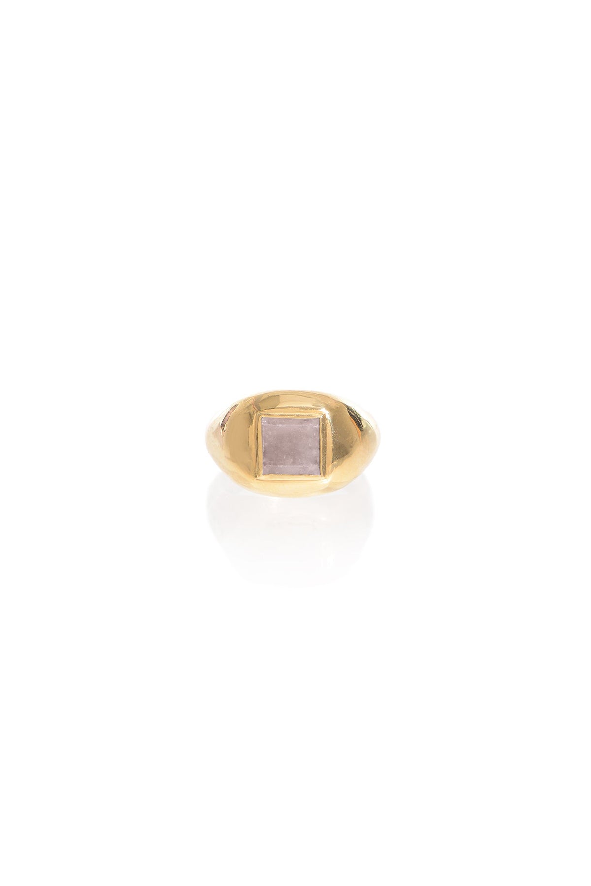 18K Rose Gold Medium Ring with Genuine Rose Quartz Stone - Elegant Jewelry for Women, Perfect for Weddings, Anniversaries & Everyday Wear