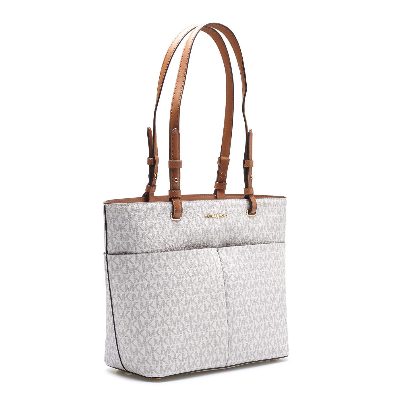 Michael Kors Signature Bright White Handbag for Women - Stylish Designer Tote, Crossbody & Shoulder Bag - Perfect for Work, Travel & Everyday Use