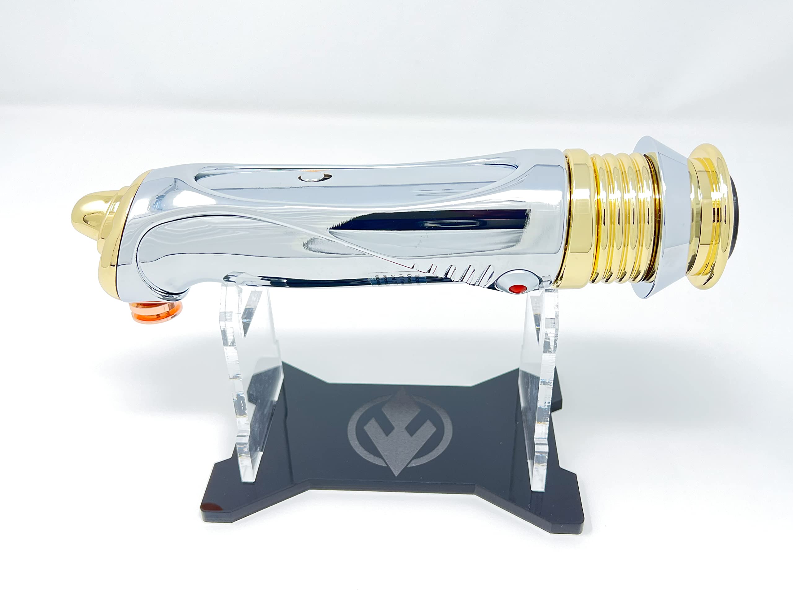 Star Wars Darth Sidious Palpatine Legacy Lightsaber Hilt with Custom Engraved Display Stand - Galaxy's Edge Exclusive Collectible for Cosplay, Display & Star Wars Fans
