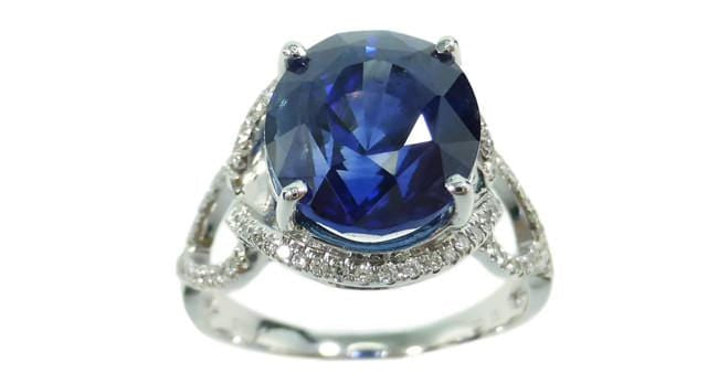 5.46ct Natural Blue Sapphire Ring - 925 Sterling Silver Engagement Jewelry for Women - Perfect for Weddings, Anniversaries & Special Occasions