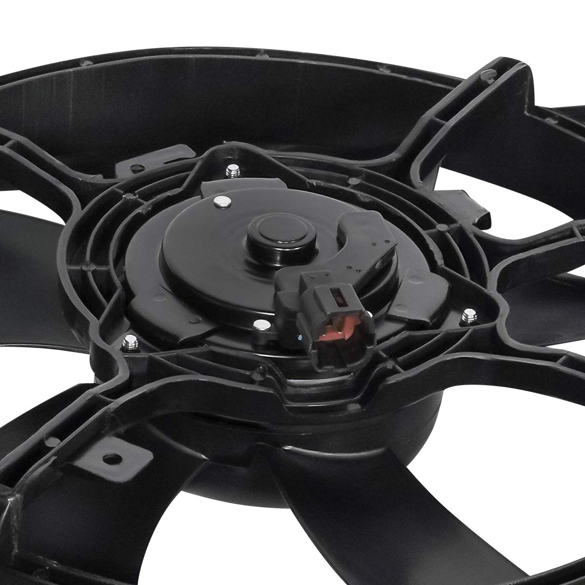 DNA MOTORING OEM-RF-0219 Mazda 6 Radiator Cooling Fan Assembly - Direct Replacement for 2003-2008 Mazda 6 with 2.3L/2.3T Engine - High Efficiency Cooling System - Black - Perfect for Engine Overheating Prevention & Summer Driving Conditions