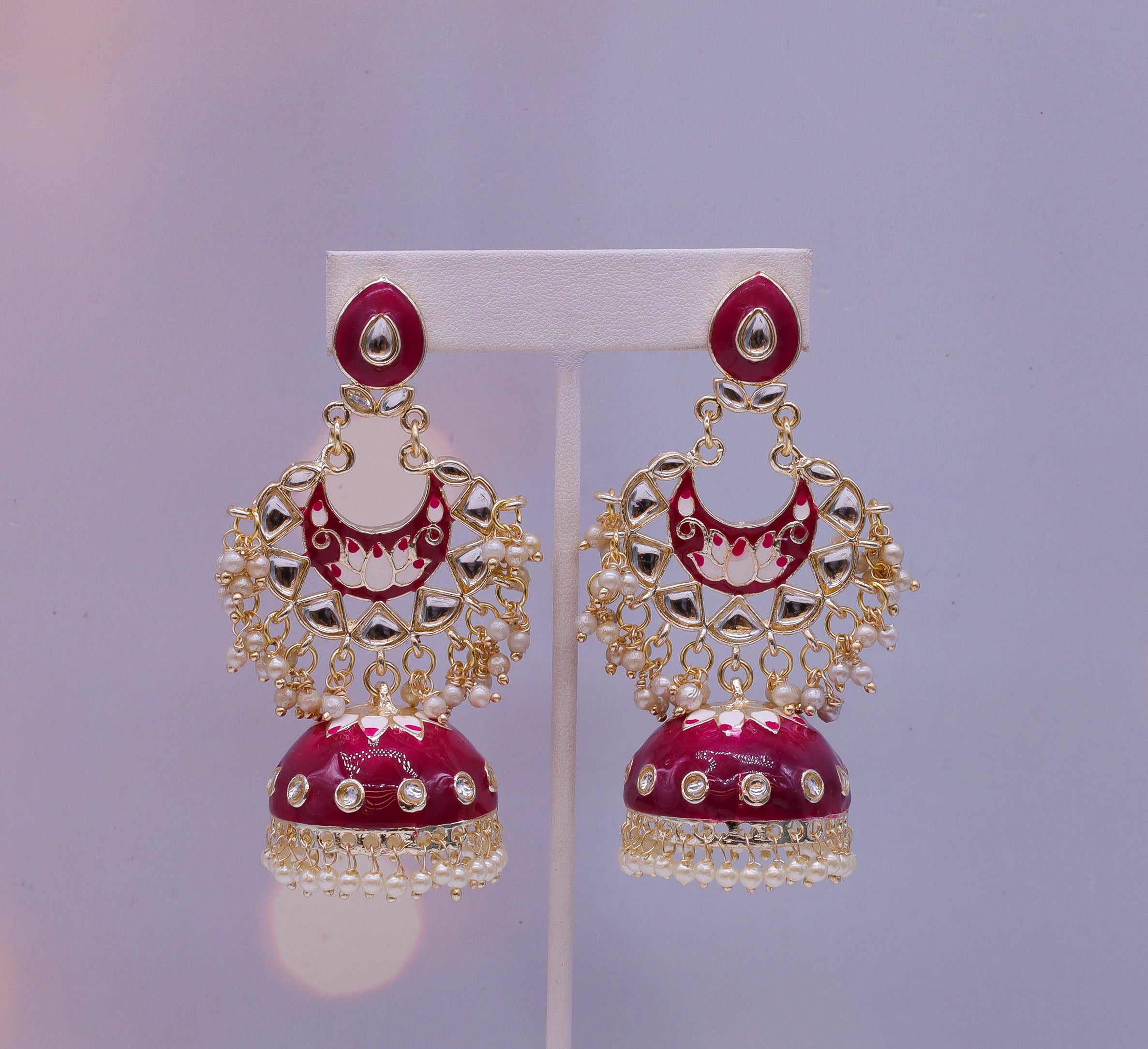 Gayathri Earrings for Women - Elegant Indian Jewelry for Parties, Weddings & Festivals | Handmade Ethnic Accessories
