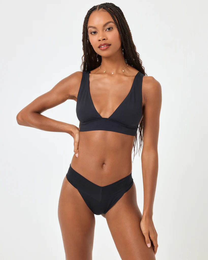 L*Space Women's Quinn Classic Swimsuit Bottom - Black | High Waisted Bikini Bottoms for Swimming, Beach & Pool | Comfortable & Stylish Swimwear for Women