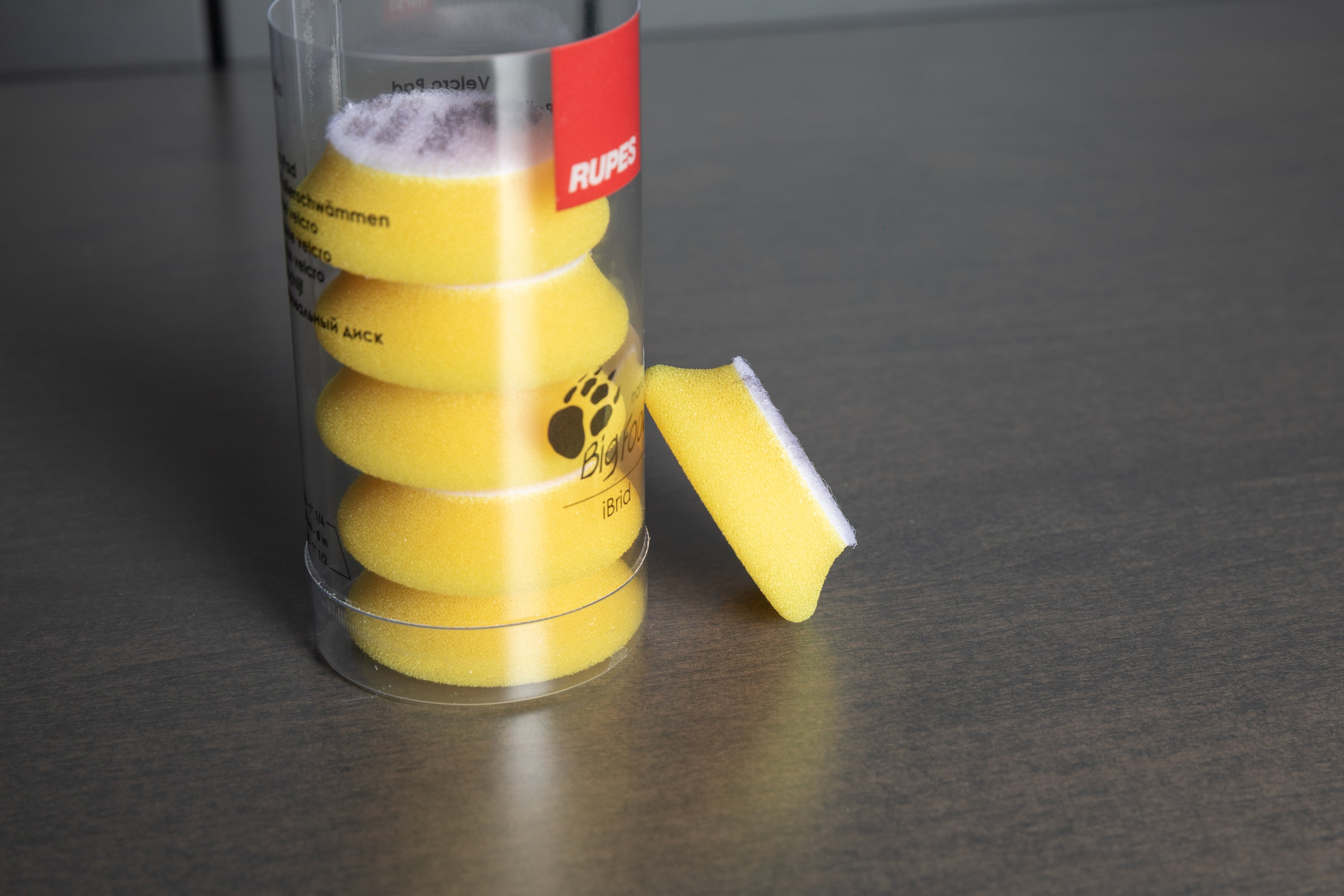 RUPES Yellow Fine Polishing Pads Set of 2 - Perfect for Car Detailing & Paint Correction - Professional Auto Buffing & Polishing Kit for Flawless Finish
