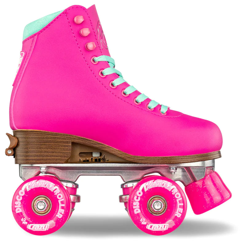 Adjustable Retro Roller Skates for Kids - Pink Quad Roller Skates for Girls & Boys - Perfect for Outdoor Fun, Birthday Gifts & Roller Rink Parties