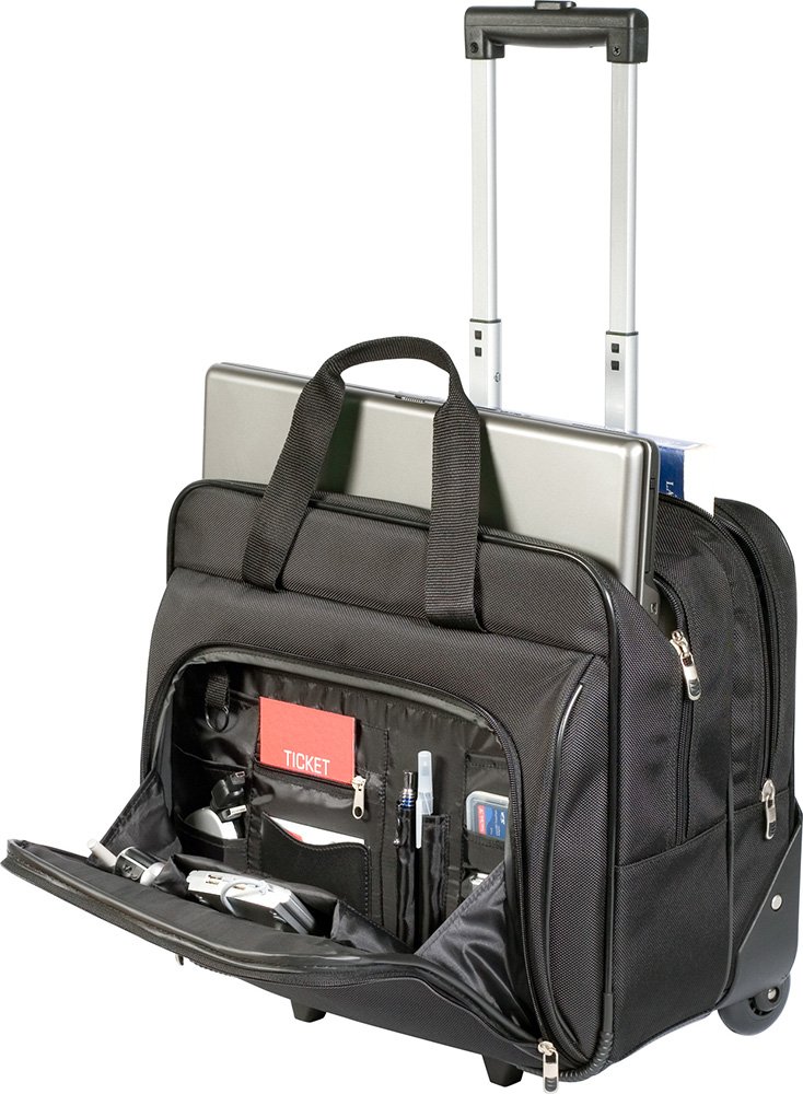 Targus 16 Inch Rolling Laptop Case - Black | Durable Wheeled Computer Bag for Business Travel & Commuting | Fits 15-16 Inch Laptops | TSA-Friendly Design for Airports