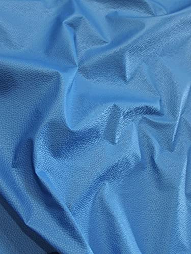 DuroLast Vinyl Pleather Grain Champion PVC Fabric by The Yard - DIY Fashion Accessories, Furniture Upholstery Material (Dodger Blue) - Perfect for Handbags, Jackets, Sofas & Car Seats