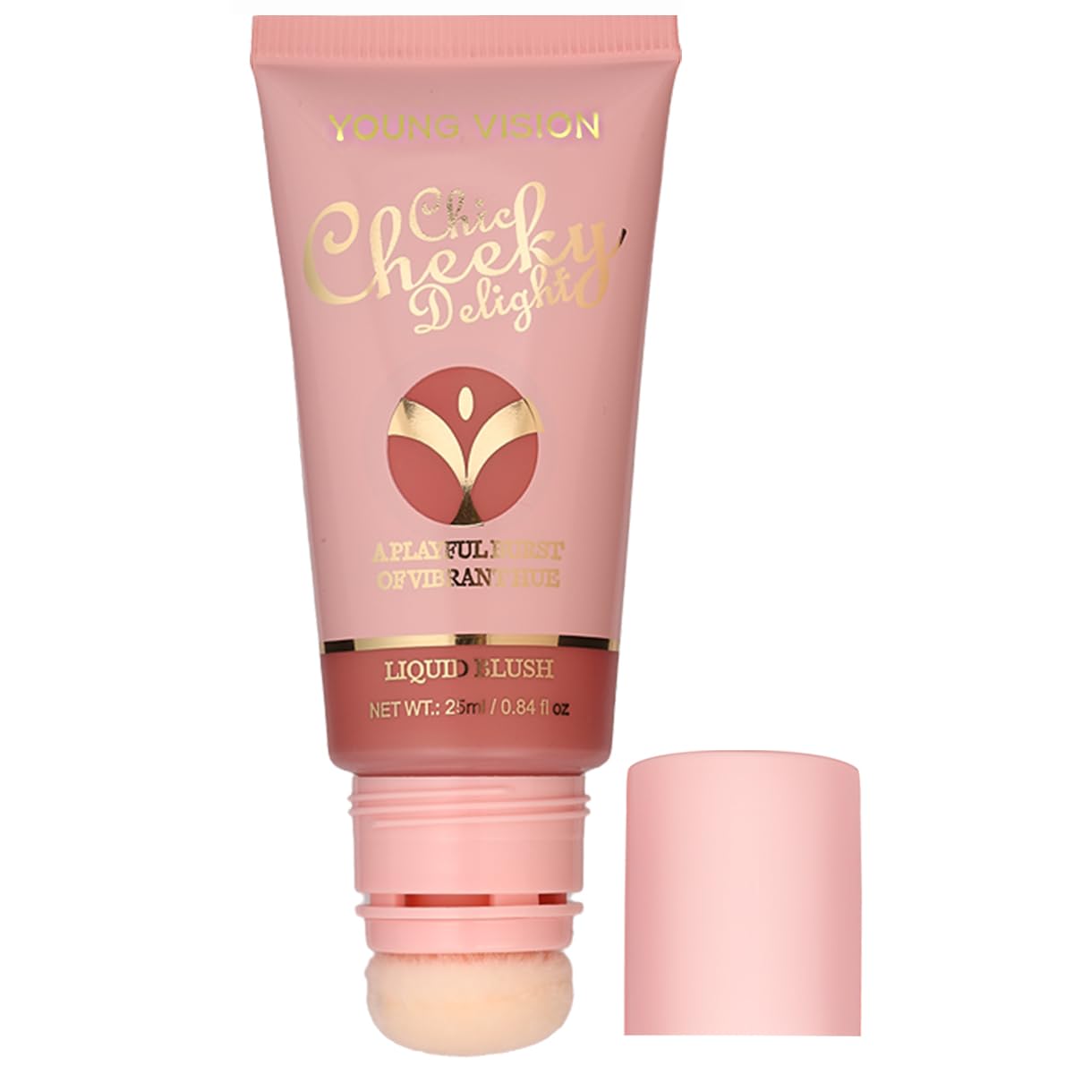 YOUNG VISION Matte Liquid Blush Wand - Velvety Cheek Tint for Natural Flush | Long-Lasting Liquid Blush with Buildable Coverage | Blendable & Lightweight Formula | 25ml/0.84 fl oz | Perfect for Everyday Makeup & Special Occasions