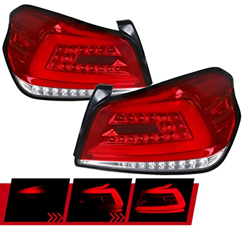Chrome Housing Red/Clear Lens