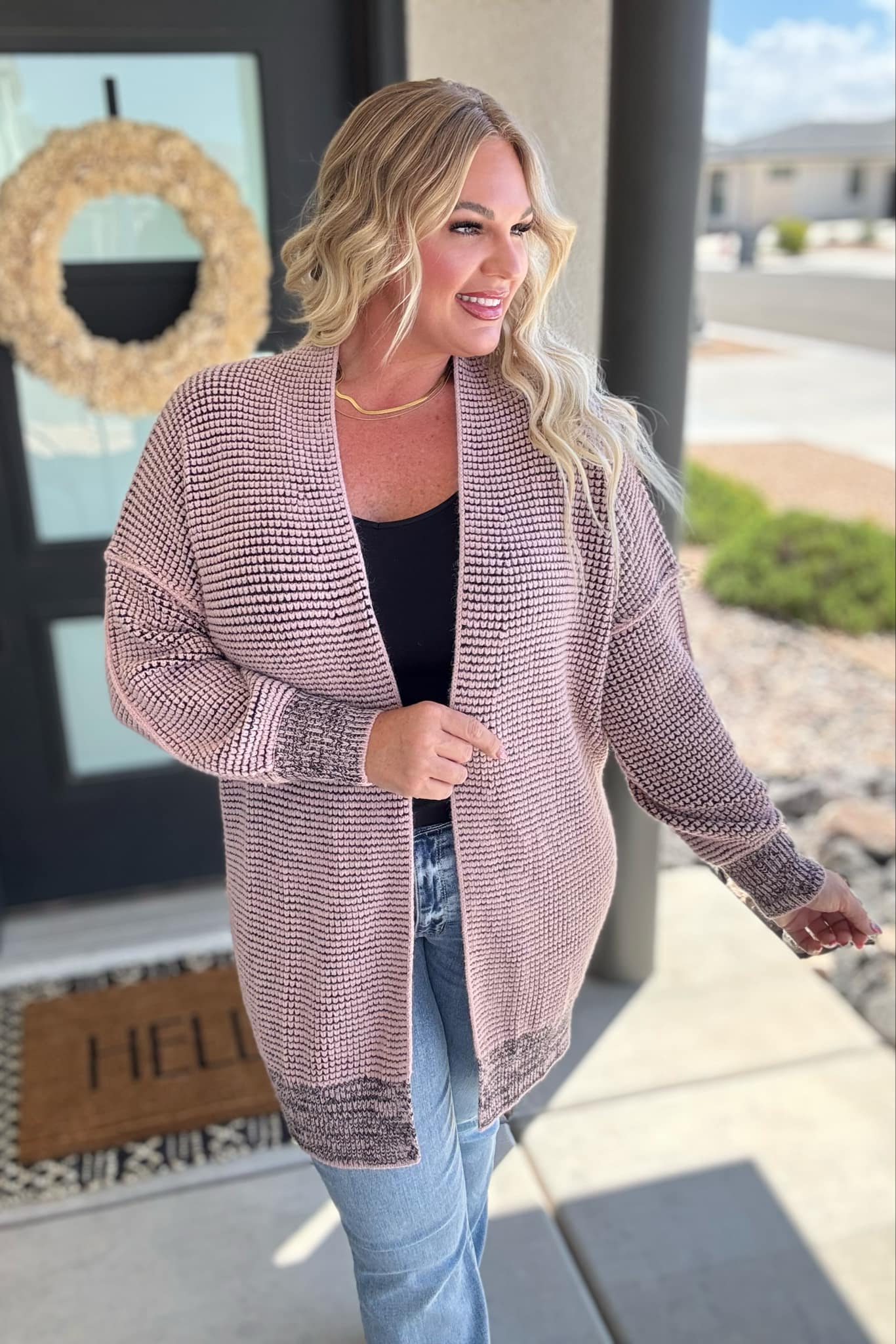 PREORDER: Stylish Contrast Trim Knit Cardigan for Women - 4 Color Options | Cozy Fall & Winter Layering Essential