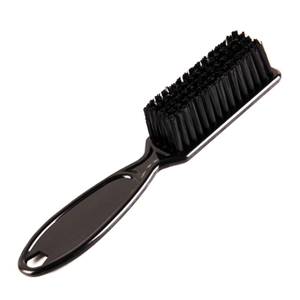 WBTY Professional Barber Brush - Fade Comb Scissors Cleaning Tool with Nylon Bristles & Vintage Oil Head Design | Perfect for Salon Haircuts, Beard Trimming & Styling Tools Maintenance