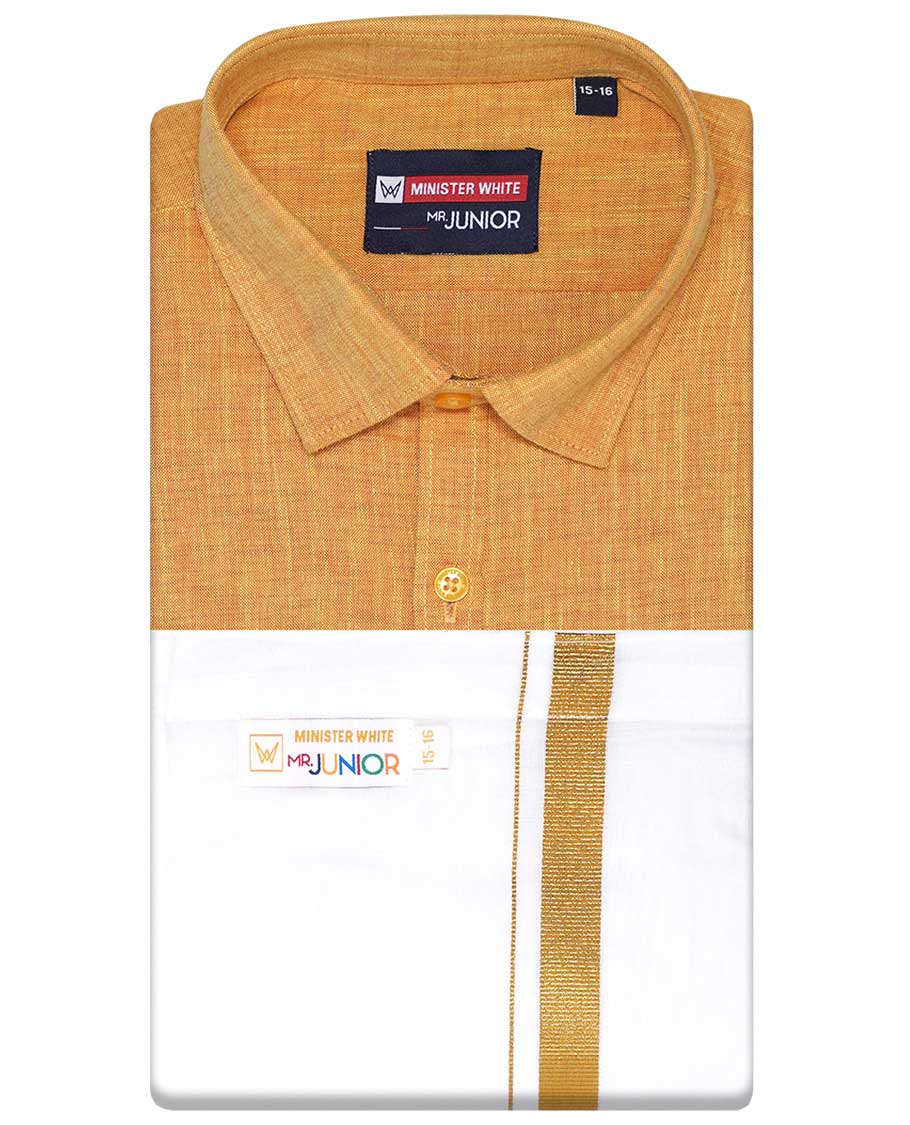 Premium Blue Cotton Shirt with Contrast Dhoti for Boys - Stylish & Comfortable Kids Ethnic Wear - Perfect for Festivals, Weddings & Special Occasions