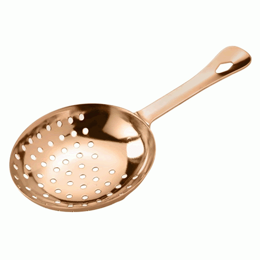 Premium Stainless Steel Julep Strainer - Bar Cocktail Tool for Mint Julep & Classic Cocktails | Perfect for Home Bars & Mixology Enthusiasts