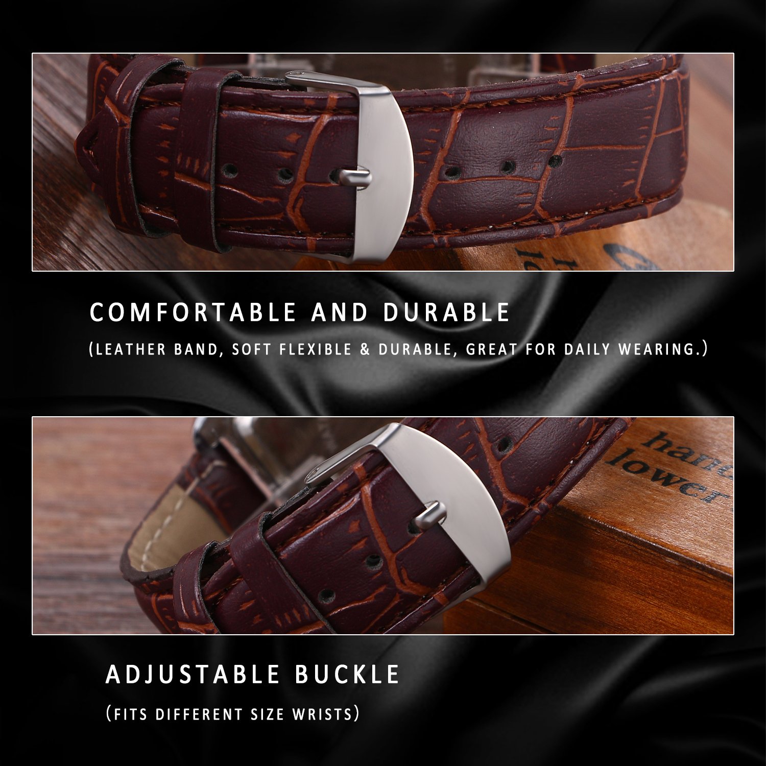 Vintage Roman Numeral Quartz Watch for Men - Leather Strap Retro Timepiece | Office & Casual Wear