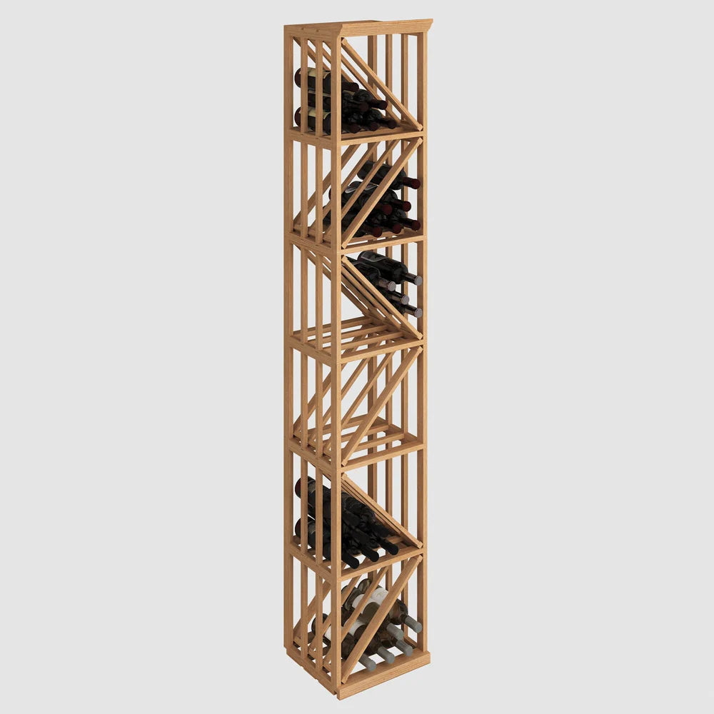 72 Bottle Elite Wine Rack - Premium Slat Bin Storage for Wine Cellars, Bars & Restaurants - Space-Saving Wine Bottle Organizer for Home & Commercial Use