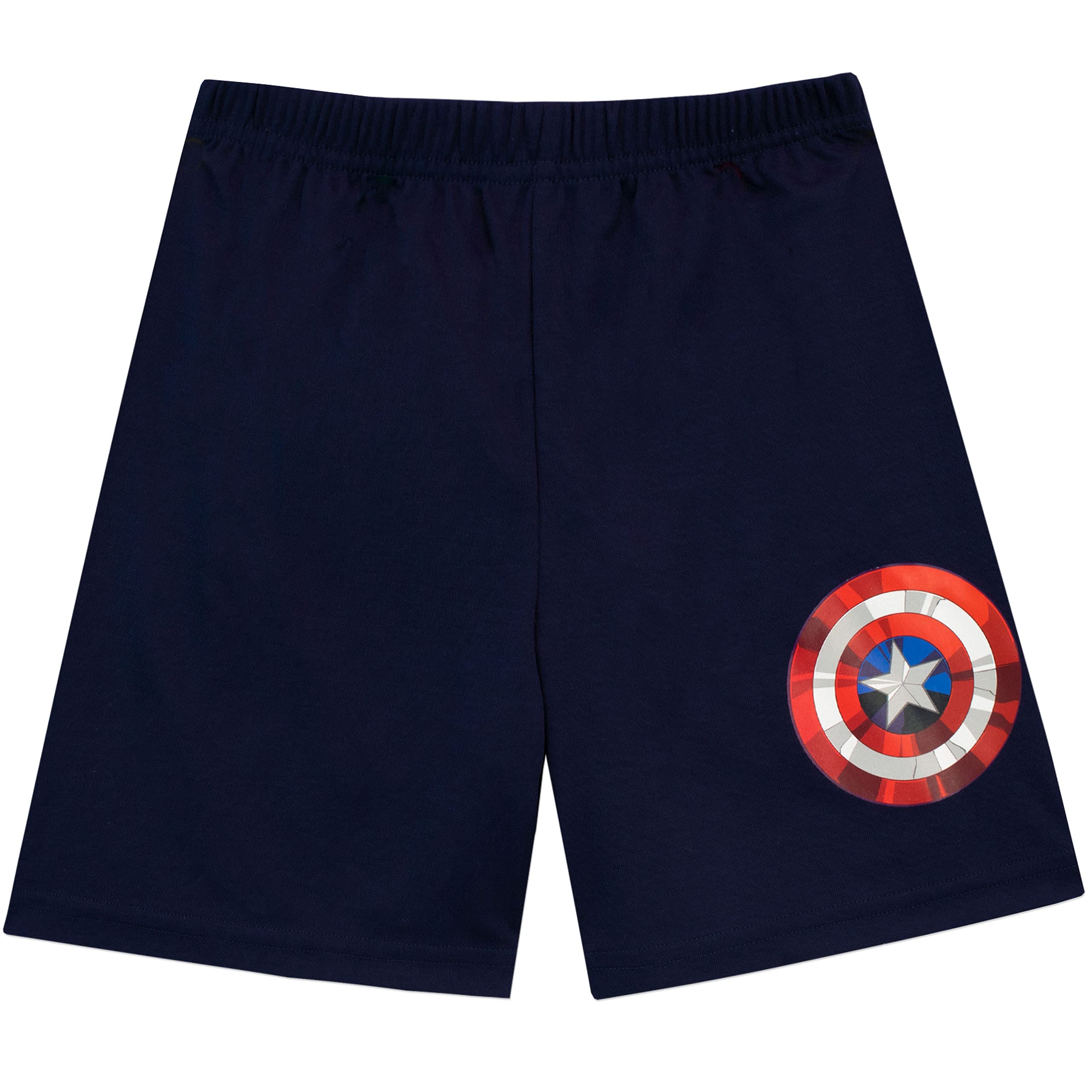 Marvel Captain America Boys' Short Sleeve Pajama Set - Superhero Sleepwear for Kids - Perfect for Bedtime, Sleepovers & Comic-Themed Parties