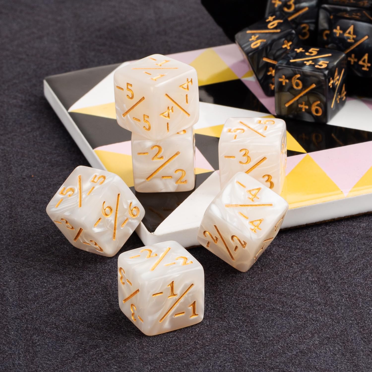 48-Piece MTG Counter Dice Set - +1/+1 Tokens, Life & Negative Counters for Magic: The Gathering TCG | Perfect for Card Game Tournaments & Strategy Sessions