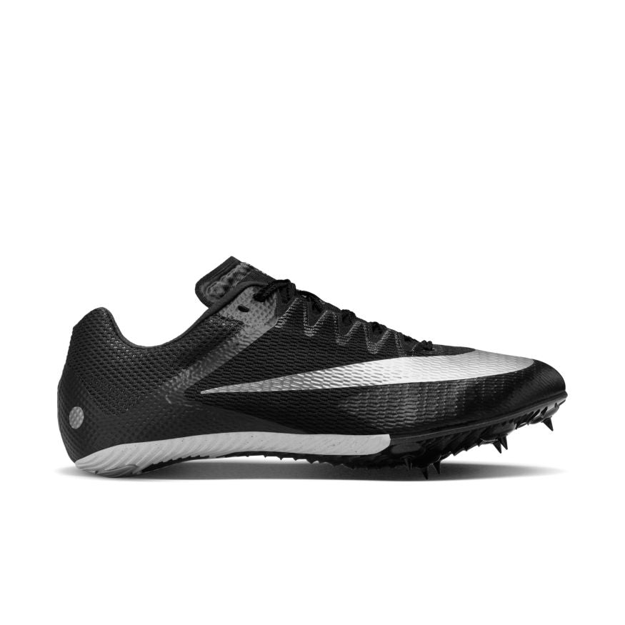 Unisex Zoom Rival Sprint Running Shoes (Black/Metallic Silver/Light Smoke Grey) - Lightweight Track & Field Shoes for Sprinting, Training & Competition