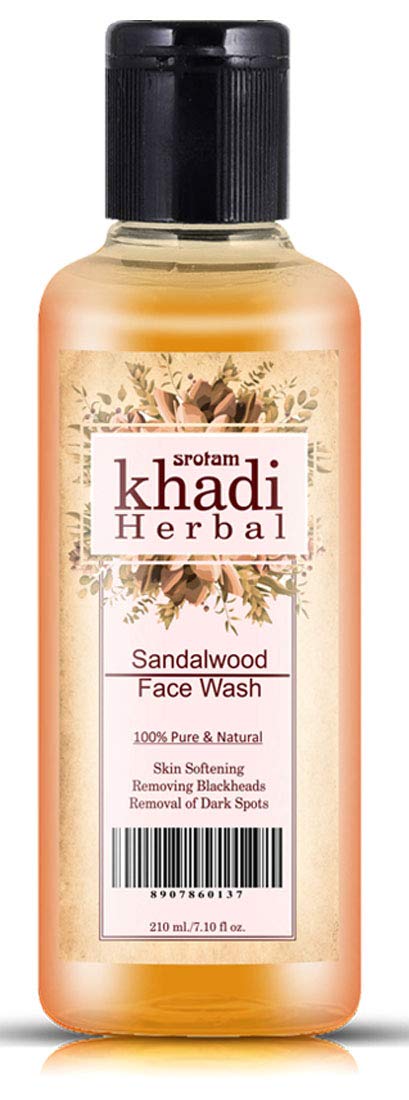 Refreshing Sandalwood Face Wash for Men & Women - Oil Control Facial Cleanser for Oily Skin (210ml) | Deep Cleansing & Pore Minimizing | Perfect for Daily Skincare Routine & Post-Workout Refresh