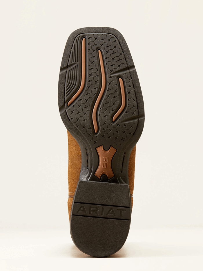 Ariat Men's Sport Patriot Western Boot - Antique Mocha Suede Camo for Cowboy, Rodeo & Outdoor Activities | Durable Work & Riding Boots for Ranch, Horseback & Country Lifestyle