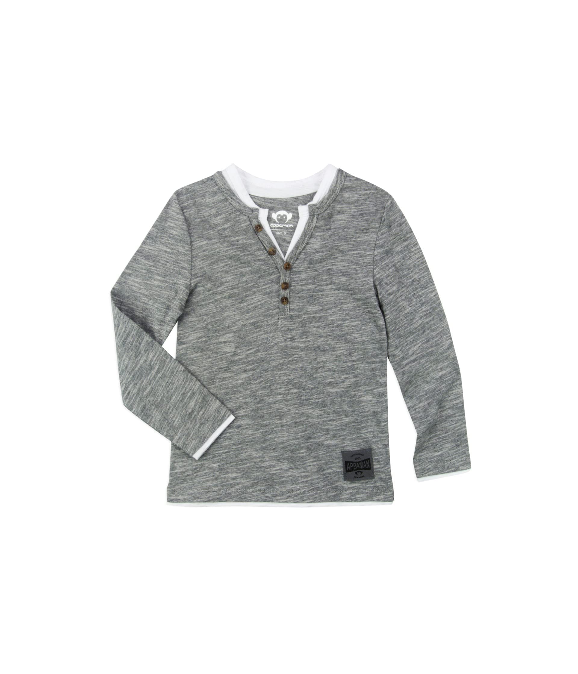 Appaman Boys' Slub Jersey Camden Henley T-Shirt - Soft Cotton Tee for Toddler, Little & Big Kids | Playdate, School & Casual Wear
